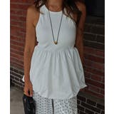 ペプラムバルーントップスesutoreja カットソー スタイルアップ | BUYSENSE | 詳細画像2