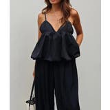 ブラック | バルーンビスチェキャミesutoreja カットソー スタイルアップ | BUYSENSE