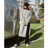グレー | オーバースリットニット esutoreja ニット | BUYSENSE