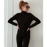 ブラック | リブタートルニット esutoreja ニット | BUYSENSE