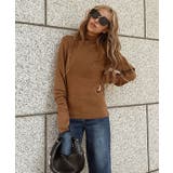 キャメル | シンプルハイネックニット esutoreja ニット | BUYSENSE
