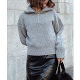 グレー | ハーフジップニット esutoreja ニット | BUYSENSE