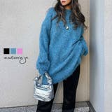 クルーネックオーバーニット esutoreja ニット | BUYSENSE | 詳細画像1 