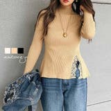 レースデザインニット esutoreja トップス レディース トレンド | BUYSENSE | 詳細画像1 