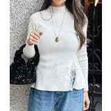 アイボリー | レースデザインニット esutoreja トップス レディース トレンド | BUYSENSE