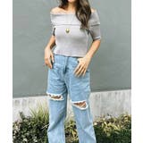 オフショルダーショートスリーブニット esutoreja ニット | BUYSENSE | 詳細画像7 