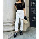 ブラック | オフショルダーショートスリーブニット esutoreja ニット | BUYSENSE