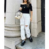 オフショルダーショートスリーブニット esutoreja ニット | BUYSENSE | 詳細画像5 