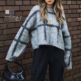 チェックショートニットesutoreja ニット スタイルアップ | BUYSENSE | 詳細画像1