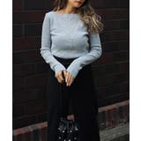 グレー | ボートネックニットesutoreja ニット スタイルアップ | BUYSENSE