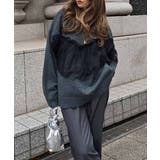 チャコール | チュールニットesutoreja ニット スタイルアップ レディース トレンド | BUYSENSE