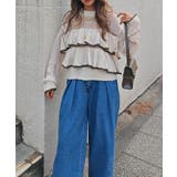 バイカラーフリルニットesutoreja ニット スタイルアップ | BUYSENSE | 詳細画像3 