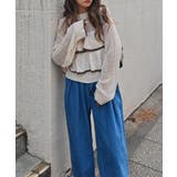 バイカラーフリルニットesutoreja ニット スタイルアップ | BUYSENSE | 詳細画像4 