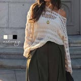 クロシェニットトップスesutoreja ニット スタイルアップ | BUYSENSE | 詳細画像1 