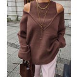 レイヤードブイネックルーズニットesutoreja ニット スタイルアップ | BUYSENSE | 詳細画像13 