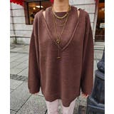 レイヤードブイネックルーズニットesutoreja ニット スタイルアップ | BUYSENSE | 詳細画像14 