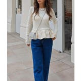 ペプラムレイヤードニットesutoreja ニット スタイルアップ | BUYSENSE | 詳細画像10 