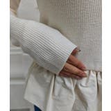 ペプラムレイヤードニットesutoreja ニット スタイルアップ | BUYSENSE | 詳細画像15 