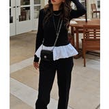 ペプラムレイヤードニットesutoreja ニット スタイルアップ | BUYSENSE | 詳細画像6 