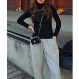 リブタートルネックニットトップスesutoreja ニット スタイルアップ | BUYSENSE | 詳細画像7 