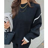 バイカラーニットプルオーバーesutoreja ニット スタイルアップ | BUYSENSE | 詳細画像9 