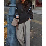 バイカラーニットプルオーバーesutoreja ニット スタイルアップ | BUYSENSE | 詳細画像13 