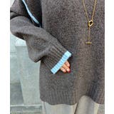 バイカラーニットプルオーバーesutoreja ニット スタイルアップ | BUYSENSE | 詳細画像17 
