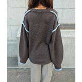 バイカラーニットプルオーバーesutoreja ニット スタイルアップ | BUYSENSE | 詳細画像18 