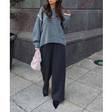 バイカラーニットプルオーバーesutoreja ニット スタイルアップ | BUYSENSE | 詳細画像2 