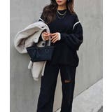 バイカラーニットプルオーバーesutoreja ニット スタイルアップ | BUYSENSE | 詳細画像6 