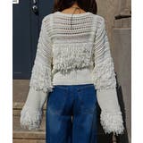 ローゲージフリンジニットesutoreja ニット アウター | BUYSENSE | 詳細画像14 
