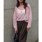 ピンク | シアールーズニットesutoreja ニット スタイルアップ | BUYSENSE