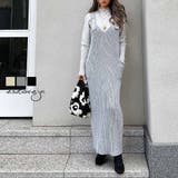 ショルダーベルトニットワンピース esutoreja ワンピース | BUYSENSE | 詳細画像1 