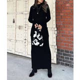 ブラック | ショルダーベルトニットワンピース esutoreja ワンピース | BUYSENSE
