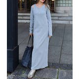 グレージュ | カットアウトリブワンピースesutoreja ワンピース スタイルアップ | BUYSENSE