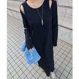 カットアウトリブワンピースesutoreja ワンピース スタイルアップ | BUYSENSE | 詳細画像3 