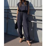 チャコール | パイルジャンプスーツesutoreja ワンピース スタイルアップ | BUYSENSE