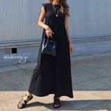 シャーリングノースリーブワンピースesutoreja ワンピース スタイルアップ | BUYSENSE | 詳細画像1 