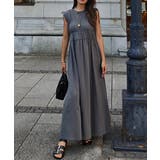 シャーリングノースリーブワンピースesutoreja ワンピース スタイルアップ | BUYSENSE | 詳細画像8 