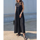 シャーリングノースリーブワンピースesutoreja ワンピース スタイルアップ | BUYSENSE | 詳細画像3 