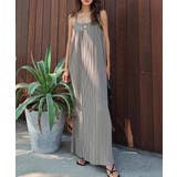 グレージュ | プリーツキャミソールワンピースesutoreja ワンピース スタイルアップ | BUYSENSE