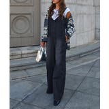 Vネックデニムサロペットesutoreja ワンピース スタイルアップ | BUYSENSE | 詳細画像3 