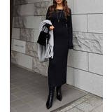リブニットロングスリーブワンピースesutoreja ワンピース スタイルアップ | BUYSENSE | 詳細画像5 