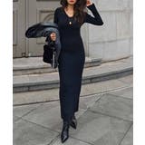 Vネックリブニットワンピースesutoreja ワンピース スタイルアップ | BUYSENSE | 詳細画像2