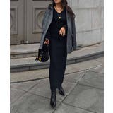 Vネックリブニットワンピースesutoreja ワンピース スタイルアップ | BUYSENSE | 詳細画像4