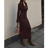 Vネックリブニットワンピースesutoreja ワンピース スタイルアップ | BUYSENSE | 詳細画像6