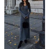 Vネックフレアニットワンピースesutoreja ワンピース スタイルアップ | BUYSENSE | 詳細画像2 