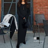 ブラック | チョーカーニットワンピースesutoreja ワンピース スタイルアップ | BUYSENSE