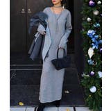 グレー | チョーカーニットワンピースesutoreja ワンピース スタイルアップ | BUYSENSE