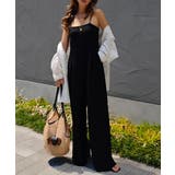 ブラック | スウェットキャミサロペットesutoreja ワンピース アウター | BUYSENSE